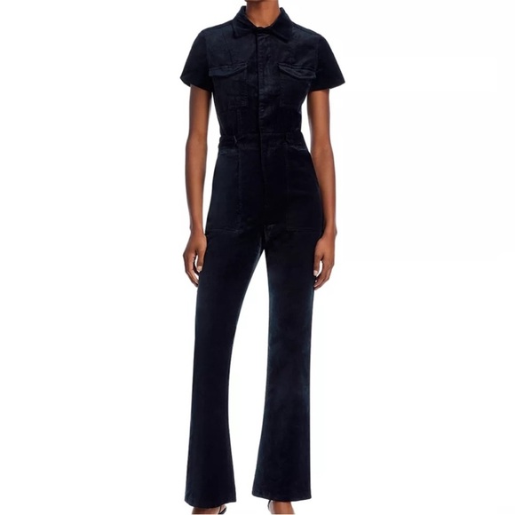 Good American NWT Medium Fit for Success Velvet Bootcut Jumpsuit New - Picture 9 of 10